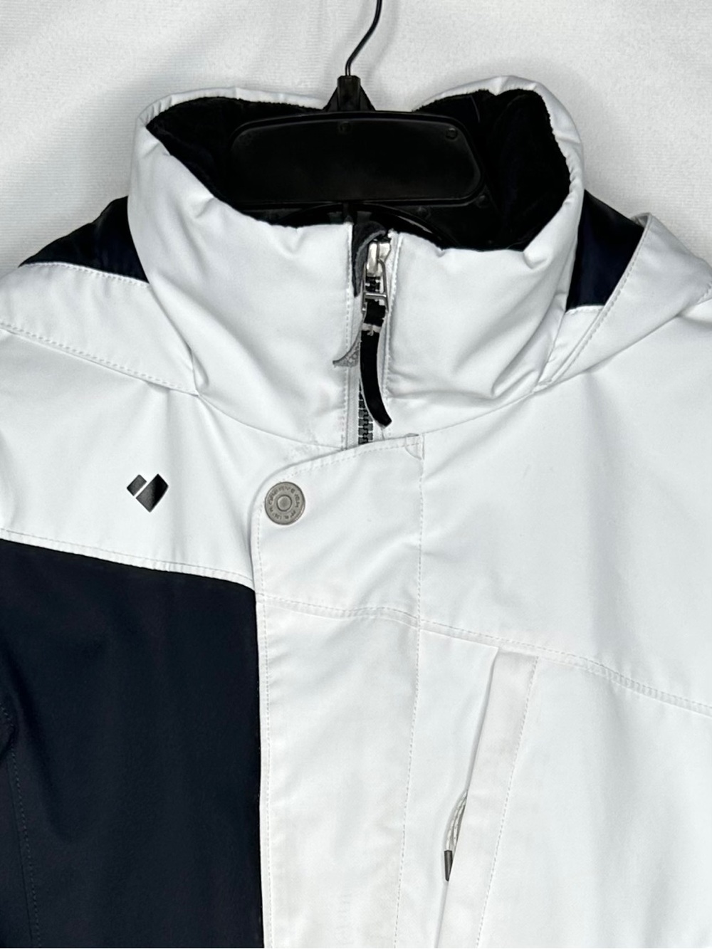 Obermeyer Girls Taylor Colorblock Ski Jacket in Black, White & Gray Sz12 (girls) - Picture 5 of 10
